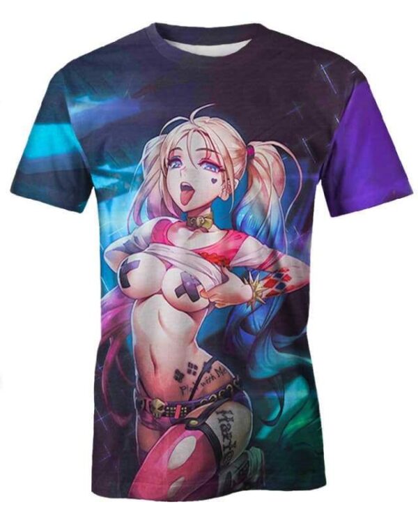 Quinn Sexy Anime - All Over Apparel - T-Shirt / S - www.secrettees.com