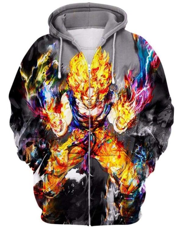 Rage Of Fire - All Over Apparel - Zip Hoodie / S - www.secrettees.com