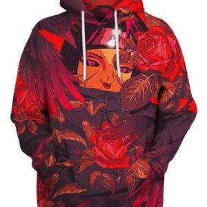 Red Rose Ninja - All Over Apparel - Hoodie / S - www.secrettees.com