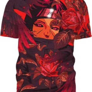 Red Rose Ninja - All Over Apparel - T-Shirt / S - www.secrettees.com