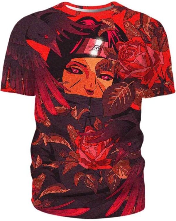 Red Rose Ninja - All Over Apparel - T-Shirt / S - www.secrettees.com
