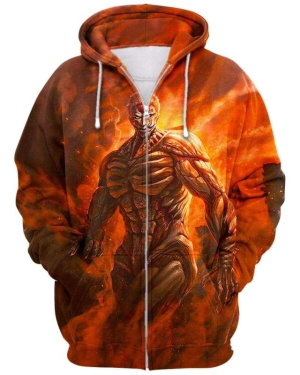 Reiner Braun - All Over Apparel - Zip Hoodie / S - www.secrettees.com