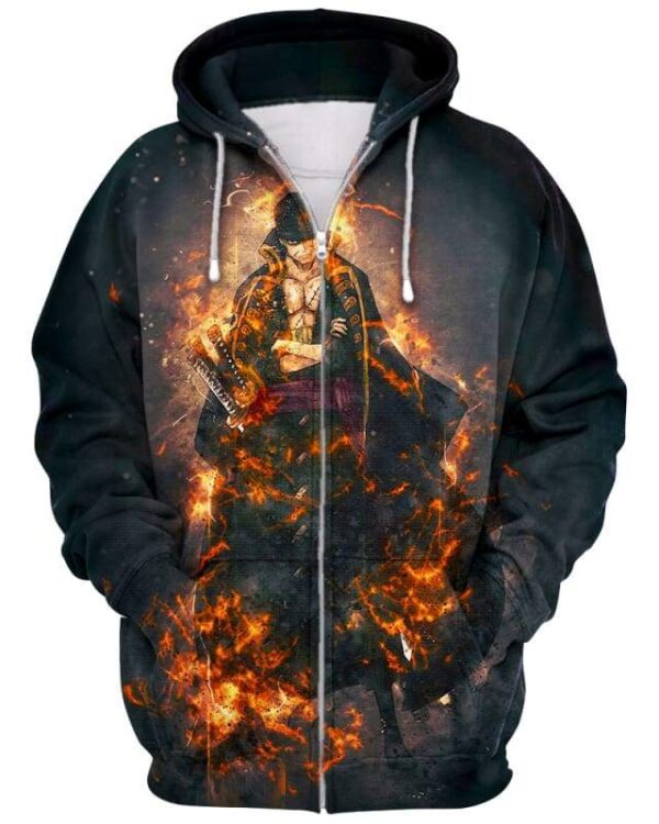 Return Of The Dark King - All Over Apparel - Zip Hoodie / S - www.secrettees.com