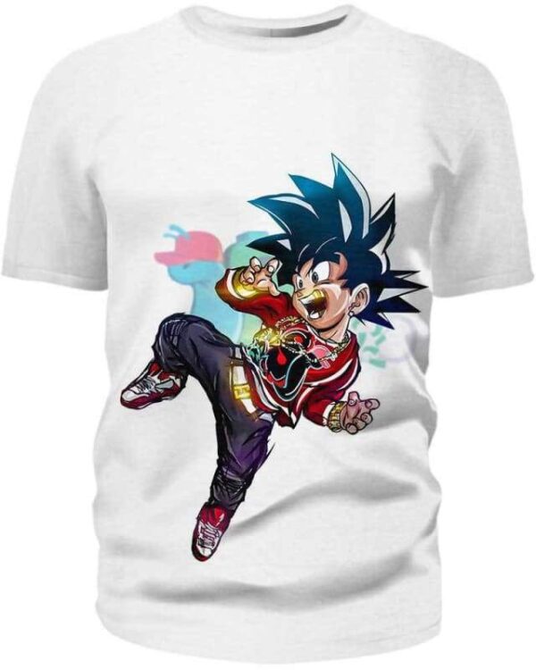 Rich Kid Goku - All Over Apparel - T-Shirt / S - www.secrettees.com