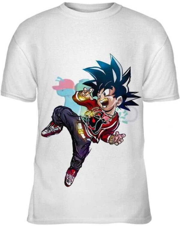 Rich Kid Goku - All Over Apparel - Kid Tee / S - www.secrettees.com