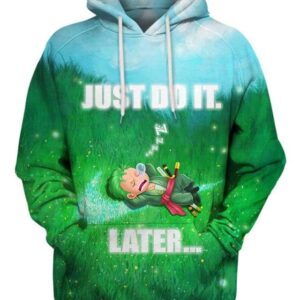 Roronoa Zoro - Just Do It Later - All Over Apparel - Hoodie / S - www.secrettees.com