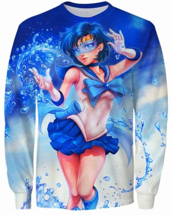 Sailor Mercury - All Over Apparel - Sweatshirt / S - www.secrettees.com