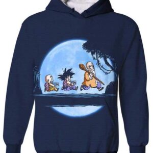 Saiyan Under The Moon - All Over Apparel - Kid Hoodie / S - www.secrettees.com