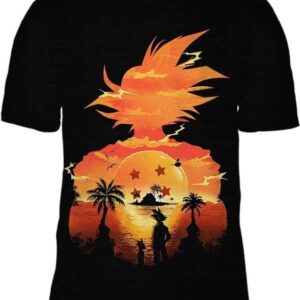Saiyan Under The Sun - All Over Apparel - T-Shirt / S - www.secrettees.com