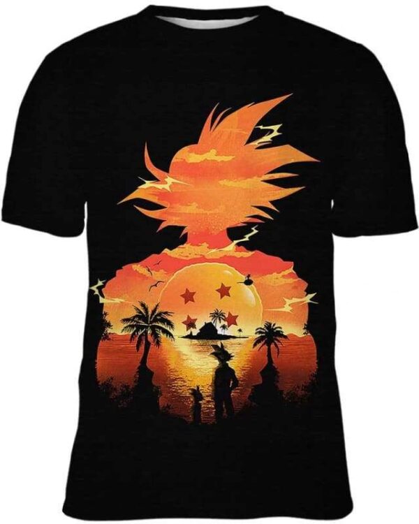 Saiyan Under The Sun - All Over Apparel - T-Shirt / S - www.secrettees.com