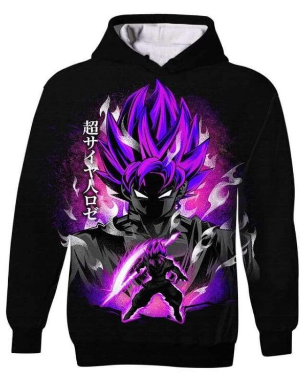 Saiyan Warrior - All Over Apparel - Kid Hoodie / S - www.secrettees.com