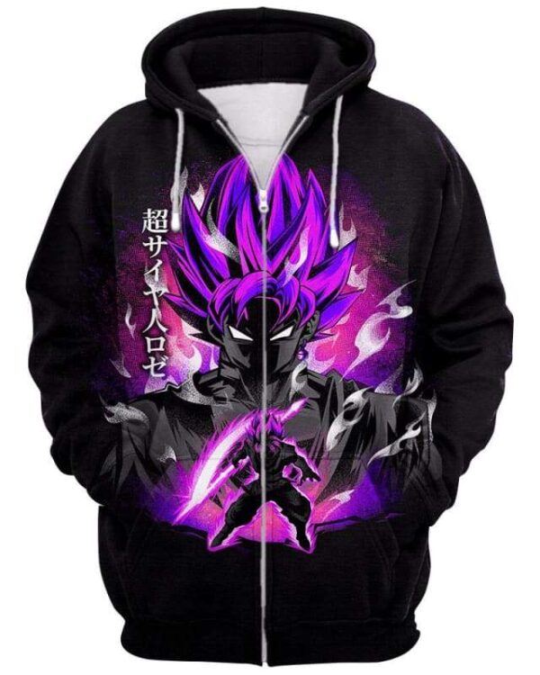 Saiyan Warrior - All Over Apparel - Zip Hoodie / S - www.secrettees.com