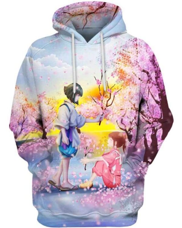 Sakura - I Love You - All Over Apparel - Hoodie / S - www.secrettees.com