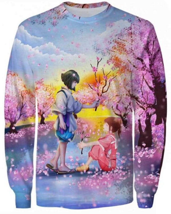 Sakura - I Love You - All Over Apparel - Sweatshirt / S - www.secrettees.com