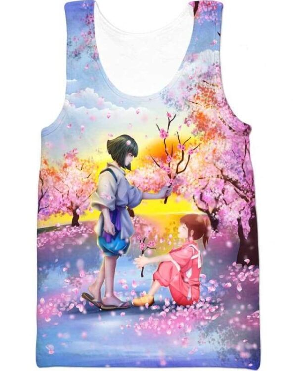 Sakura - I Love You - All Over Apparel - Tank Top / S - www.secrettees.com