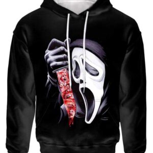 Scream Ghostface - All Over Apparel - Hoodie / S - www.secrettees.com