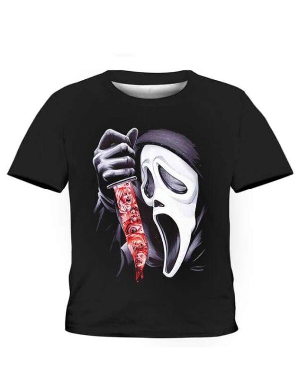 Scream Ghostface - All Over Apparel - Kid Tee / S - www.secrettees.com