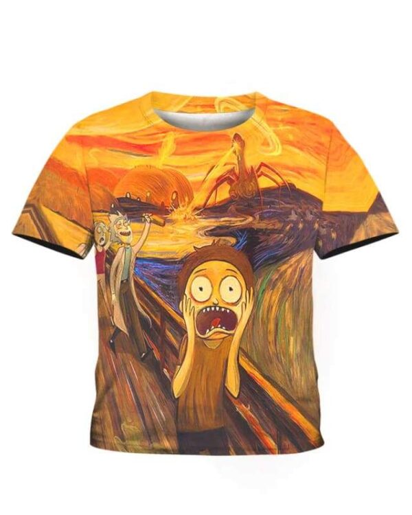 Screaming Morty - All Over Apparel - Kid Tee / S - www.secrettees.com