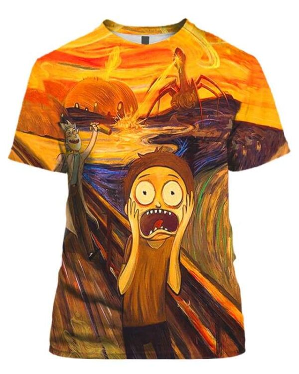 Screaming Morty - All Over Apparel - T-Shirt / S - www.secrettees.com