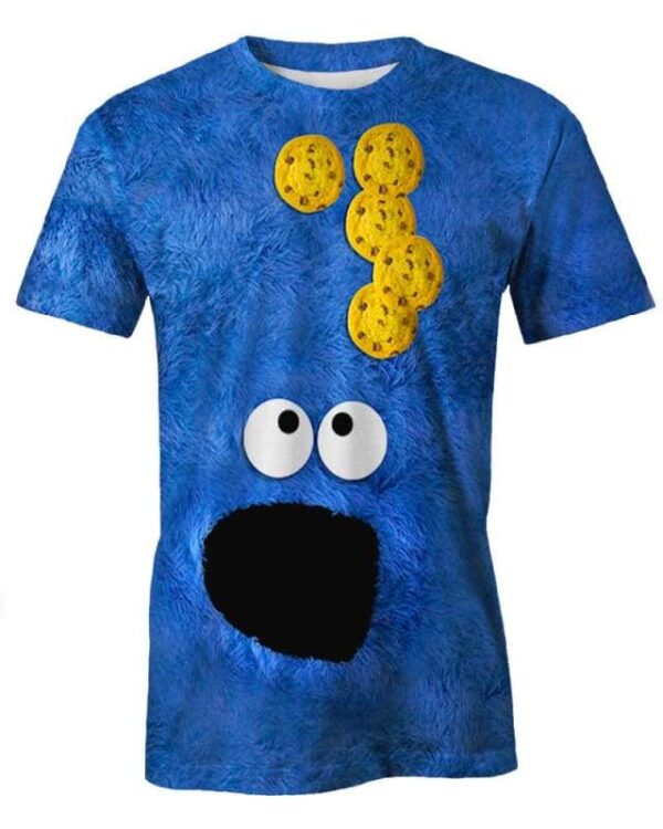 Sesame Street - Cookie Monster - All Over Apparel - T-Shirt / S - www.secrettees.com
