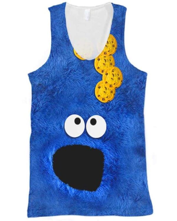 Sesame Street - Cookie Monster - All Over Apparel - Tank Top / S - www.secrettees.com