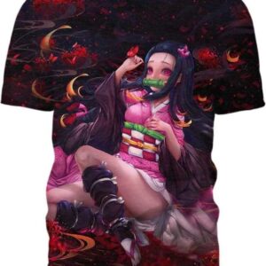 Sexy Nezuko - All Over Apparel - T-Shirt / S - www.secrettees.com