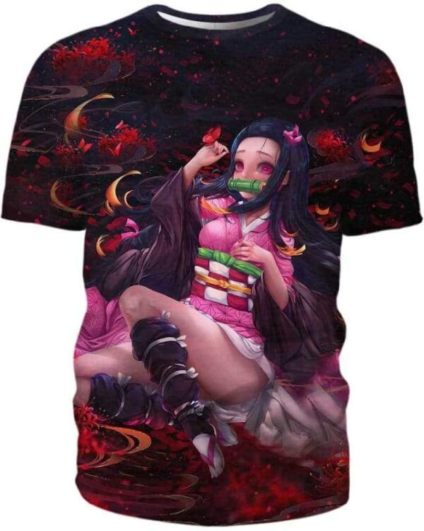 Sexy Nezuko - All Over Apparel - T-Shirt / S - www.secrettees.com