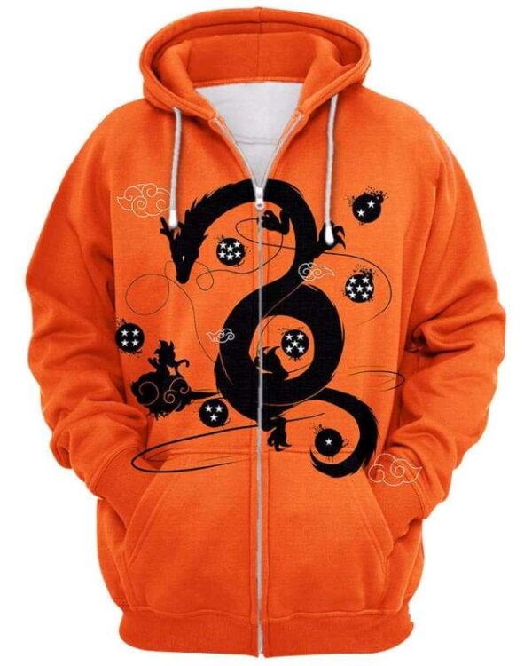 Shenlong - All Over Apparel - Zip Hoodie / S - www.secrettees.com