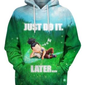 Shikamaru - Just Do It Later - All Over Apparel - Hoodie / S - www.secrettees.com