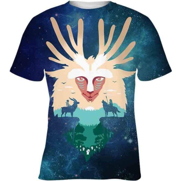 Shishigami Forest God Galaxy - All Over Apparel - Kid Tee / S - www.secrettees.com