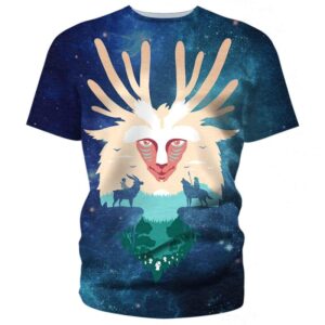 Shishigami Forest God Galaxy - All Over Apparel - T-Shirt / S - www.secrettees.com