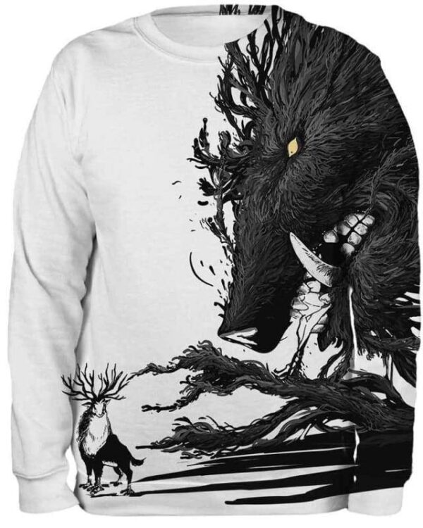 Shishigami God of Forest - All Over Apparel - www.secrettees.com