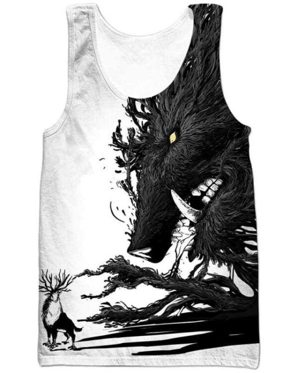 Shishigami God of Forest - All Over Apparel - www.secrettees.com