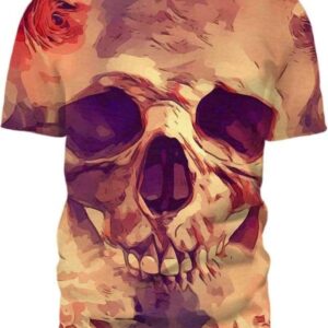Skull Flowers Dead - All Over Apparel - T-Shirt / S - www.secrettees.com