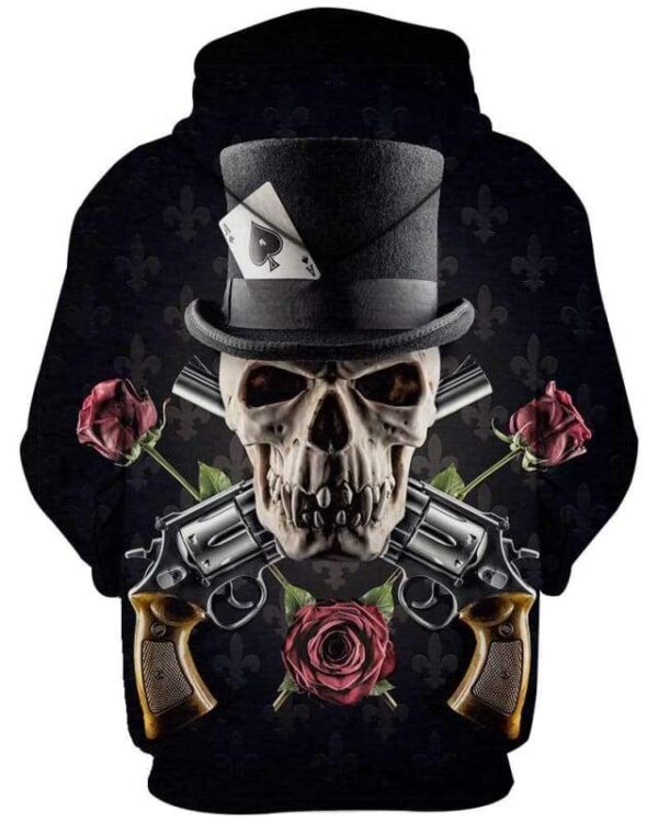 Skulls Roses Hat Black - All Over Apparel - www.secrettees.com