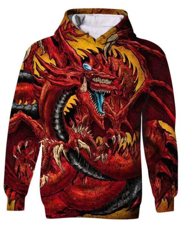 Sky Dragon - All Over Apparel - Kid Hoodie / S - www.secrettees.com