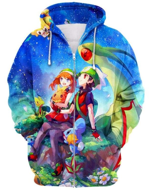 Sky Full Of Stars - All Over Apparel - Zip Hoodie / S - www.secrettees.com