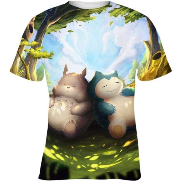 Snorlax and Neighbor Sleep - All Over Apparel - Kid Tee / S - www.secrettees.com