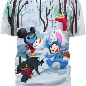 Snow Battle - All Over Apparel - T-Shirt / S - www.secrettees.com