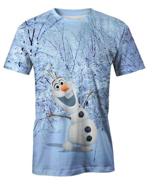 Snow Man - All Over Apparel - T-Shirt / S - www.secrettees.com
