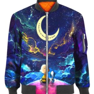 Snp Dog I Love You To The Moon & Back - All Over Apparel - Bomber / S - www.secrettees.com