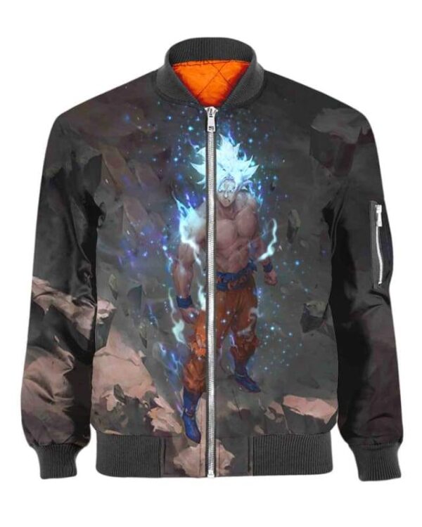 Son Goku - Ultra Instinct - All Over Apparel - Bomber / S - www.secrettees.com