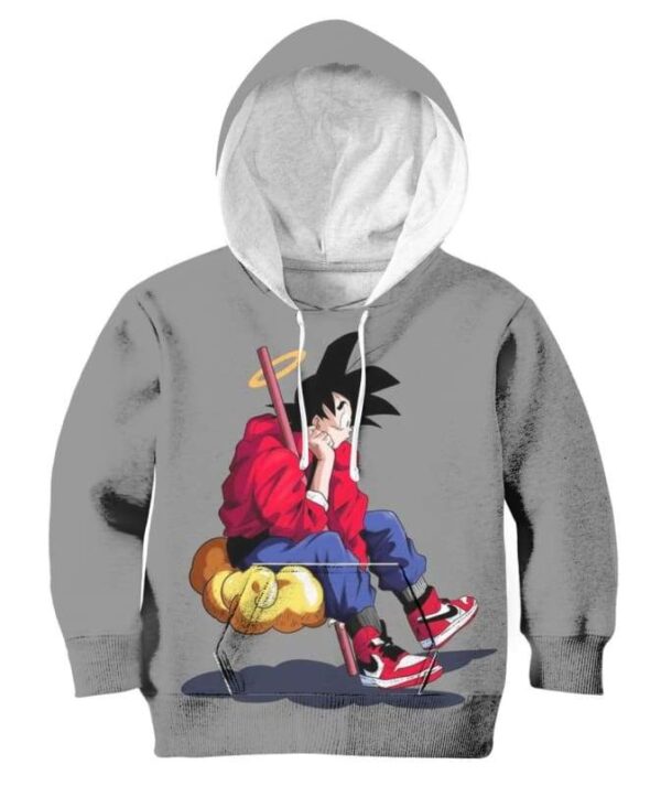 Son-Goku Wear Nike - All Over Apparel - Kid Hoodie / S - www.secrettees.com
