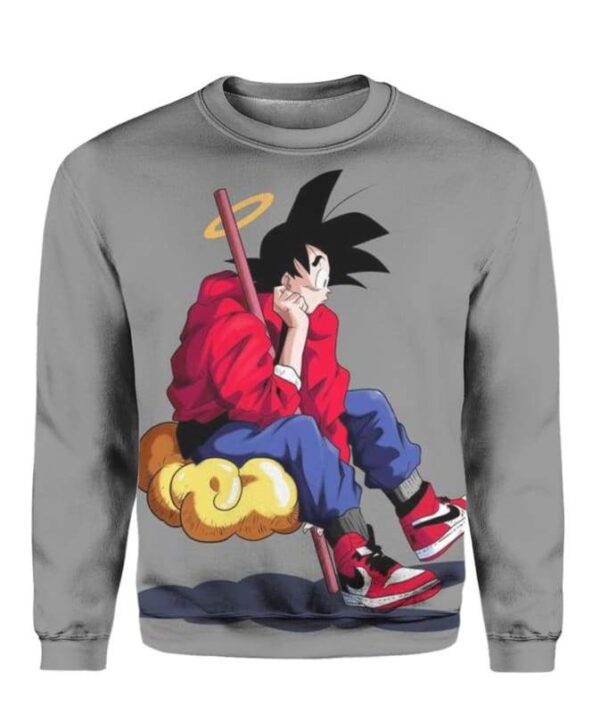 Son-Goku Wear Nike - All Over Apparel - Sweatshirt / S - www.secrettees.com