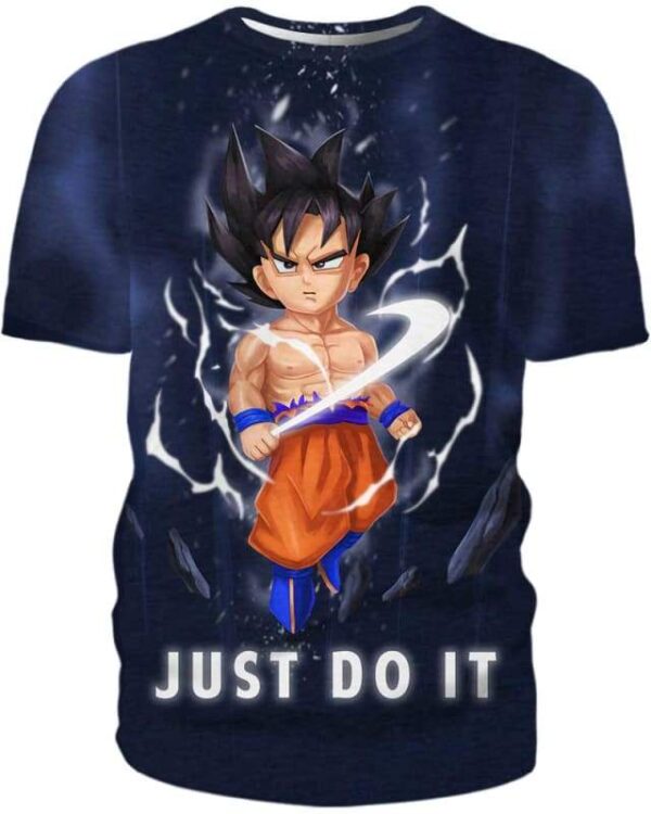 Songoku - Just Do It Later - All Over Apparel - T-Shirt / S - www.secrettees.com