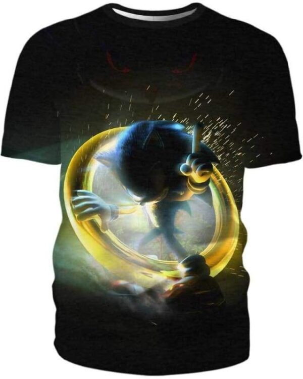 Sonic the Hedgehog - All Over Apparel - T-Shirt / S - www.secrettees.com