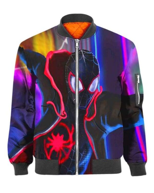 Spider Man Artwork - All Over Apparel - Bomber / S - www.secrettees.com