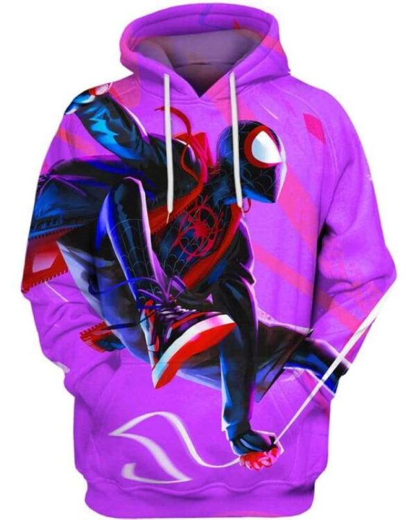 Spider-Man Colorful - All Over Apparel - Hoodie / S - www.secrettees.com