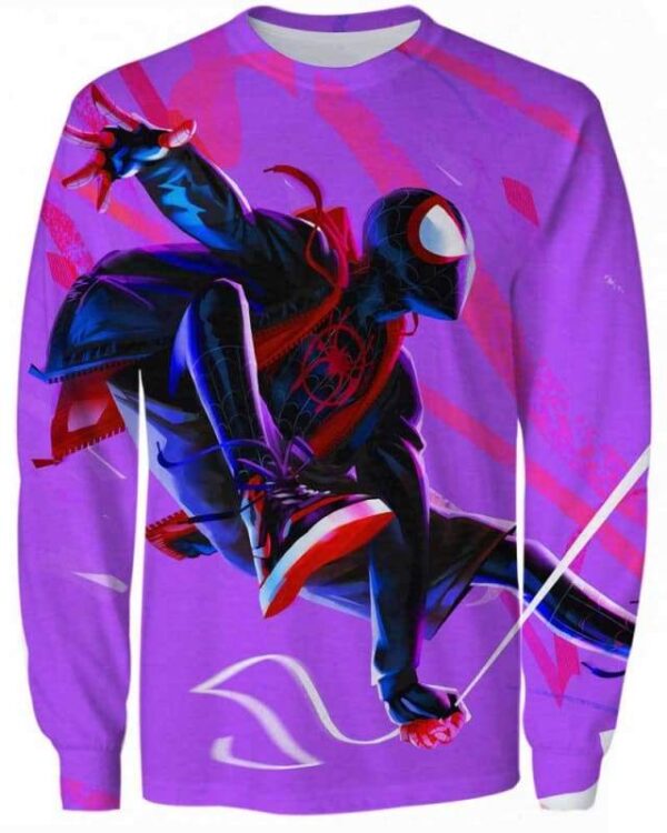Spider-Man Colorful - All Over Apparel - Sweatshirt / S - www.secrettees.com