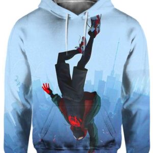 Spider-Man Free Fall - All Over Apparel - Hoodie / S - www.secrettees.com